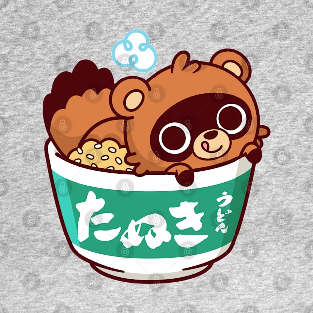 Tanuki Udon Kawaii by kudasai